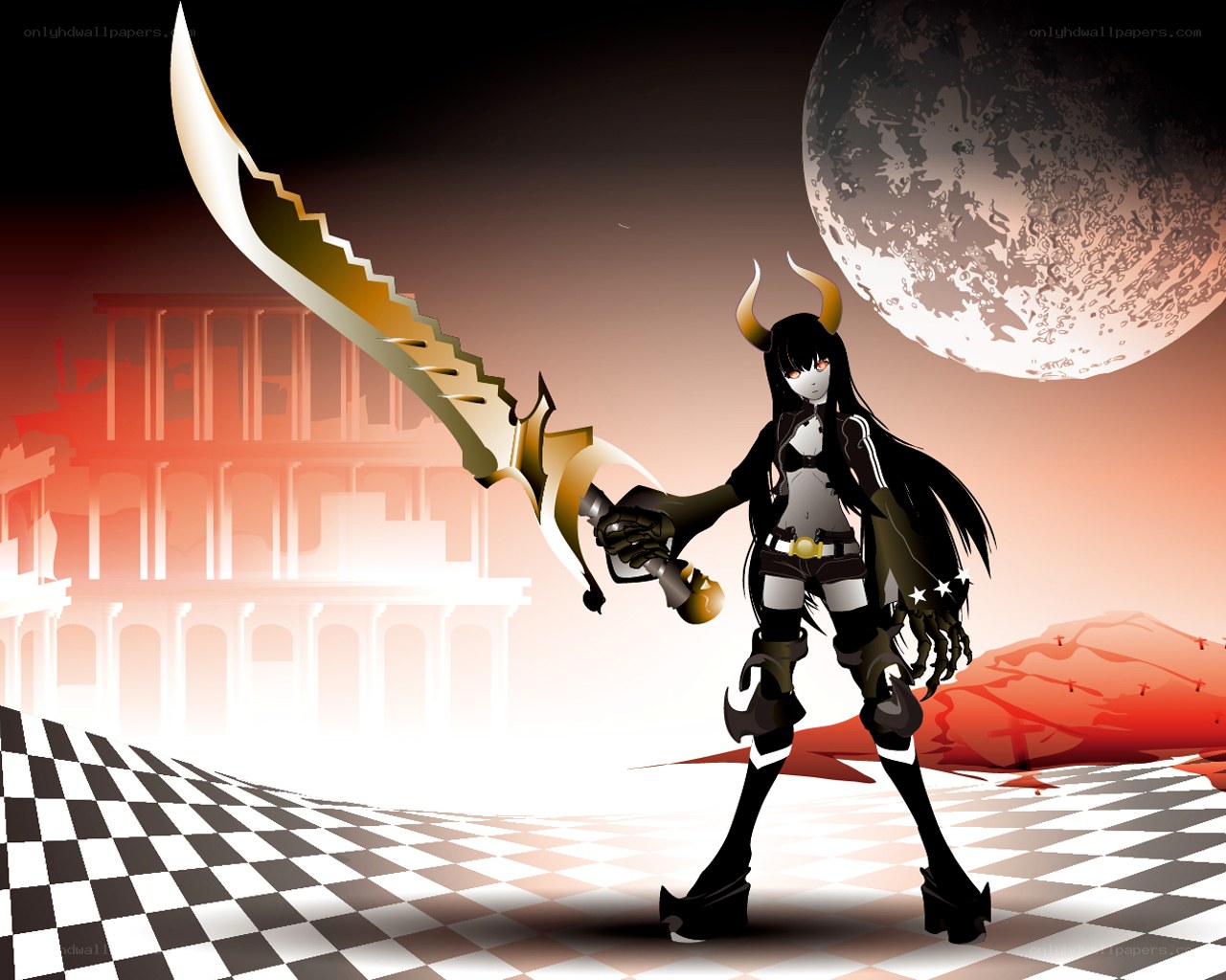 Demon warrior with scythe