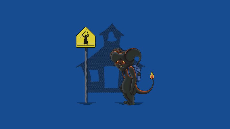 Demon with Backpack