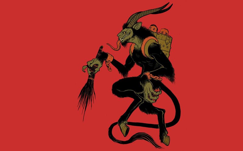 demon with children on back