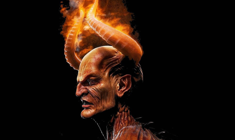 Demon with Horns