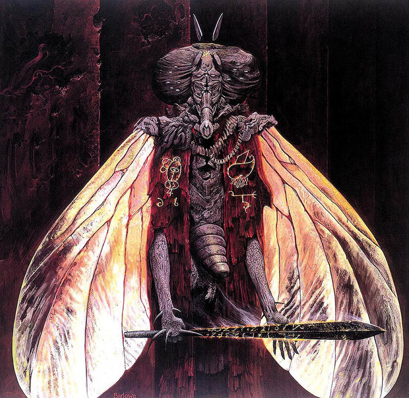 Demon with insect wings