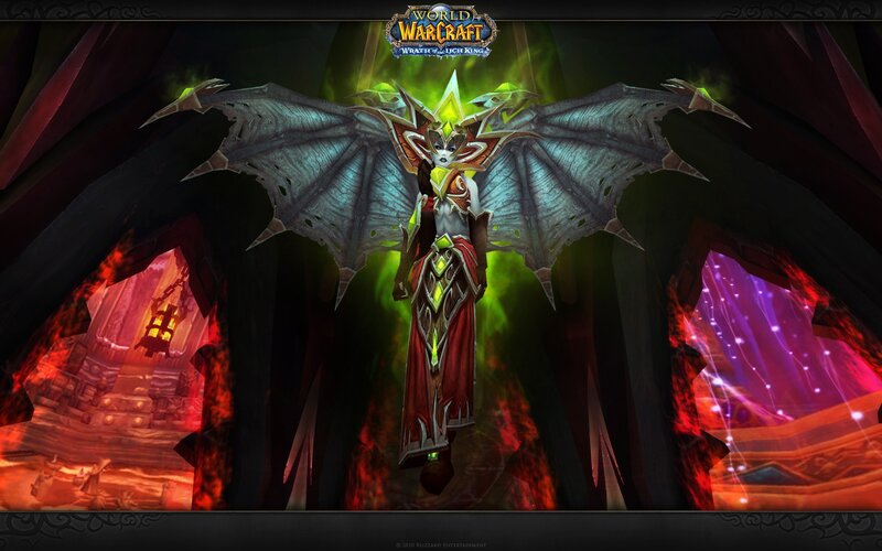 Demon with Large Wings — Black