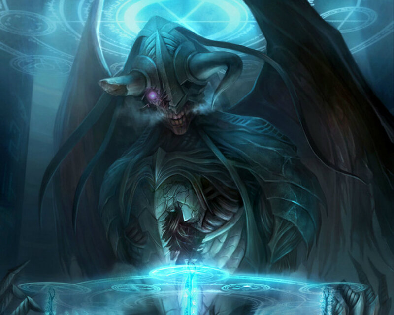 Demon with Wings — Blue