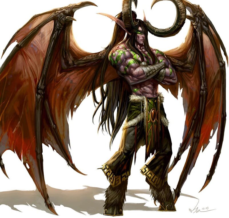 Demon with Wings — Brown, Dramatic