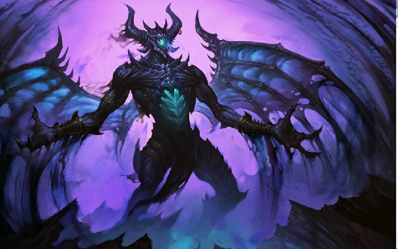 Demon with Wings — Purple