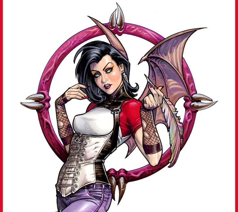 demon woman with wings
