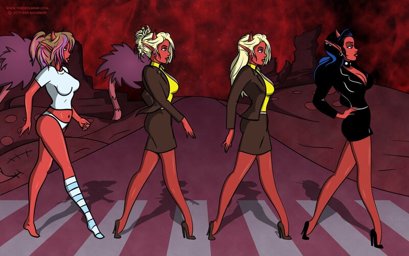 demon women walking