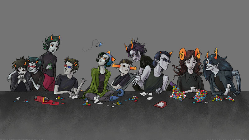 demons at a card game