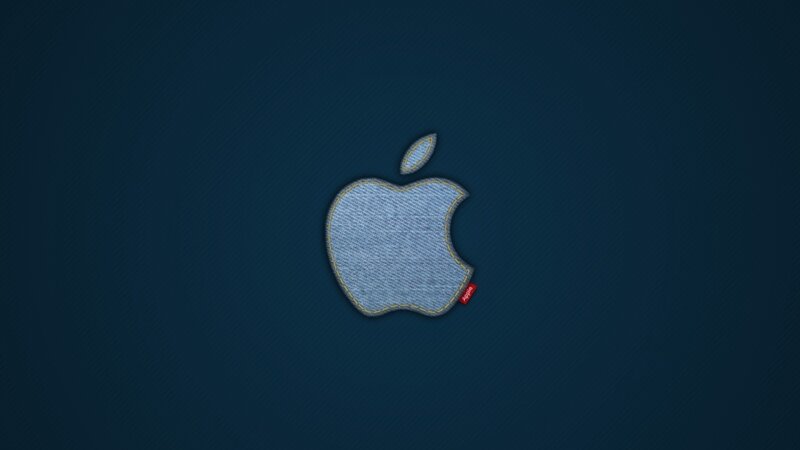 Denim Apple Logo