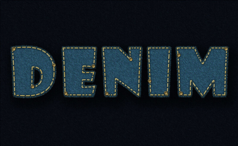 Denim Text Design