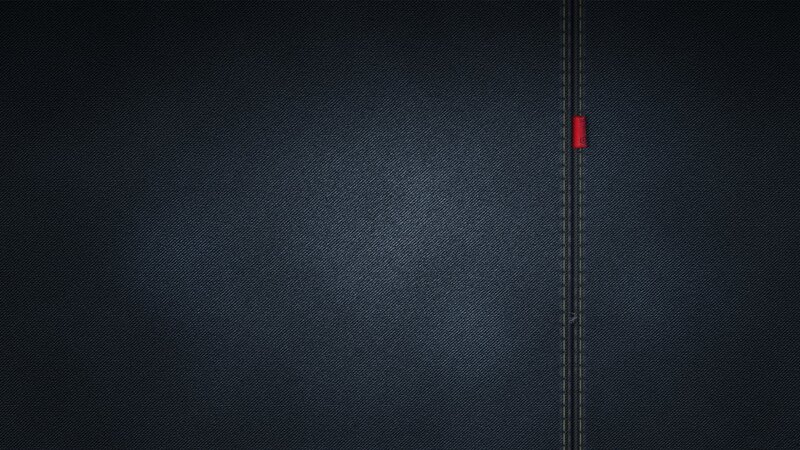 denim texture with red tag
