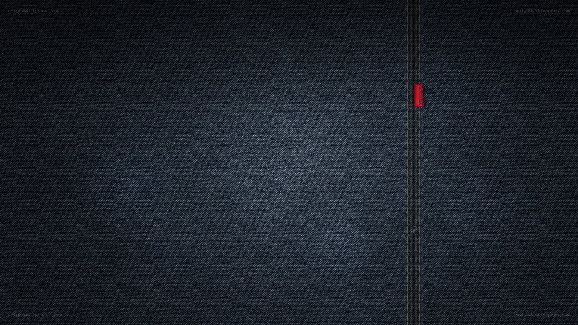 denim texture with red tag