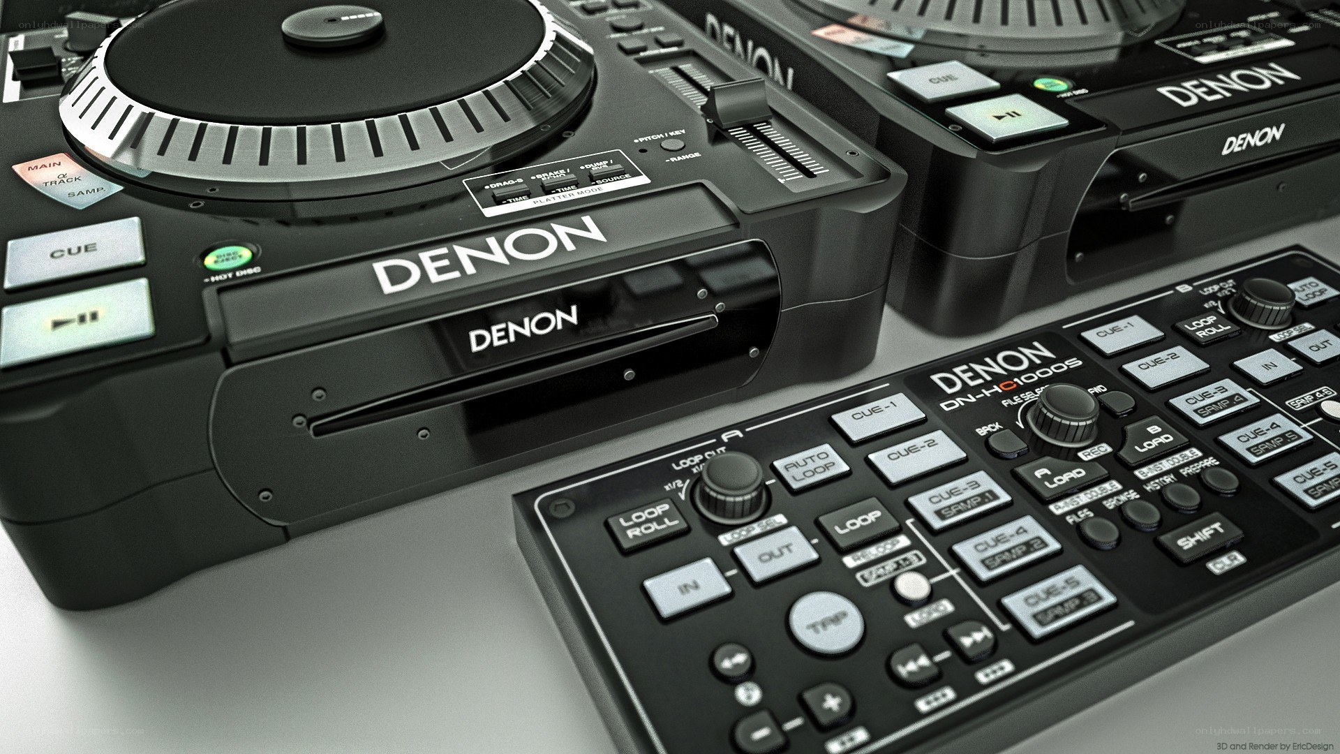 Denon DJ equipment close-up