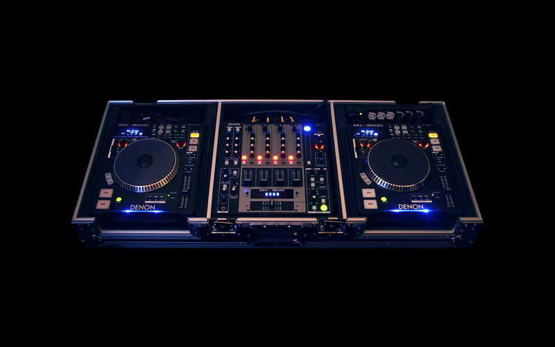 Denon DJ equipment setup