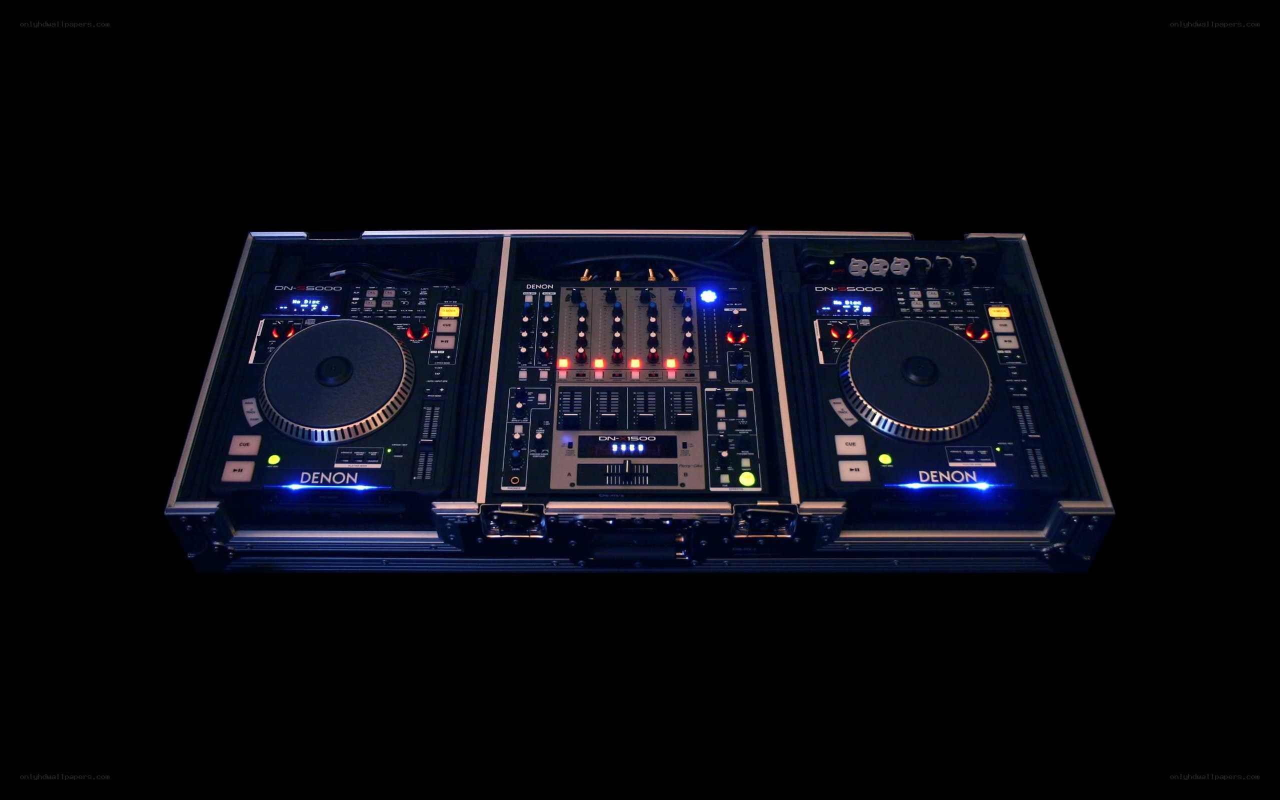 Denon DJ equipment setup