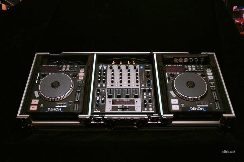 Denon DJ equipment setup