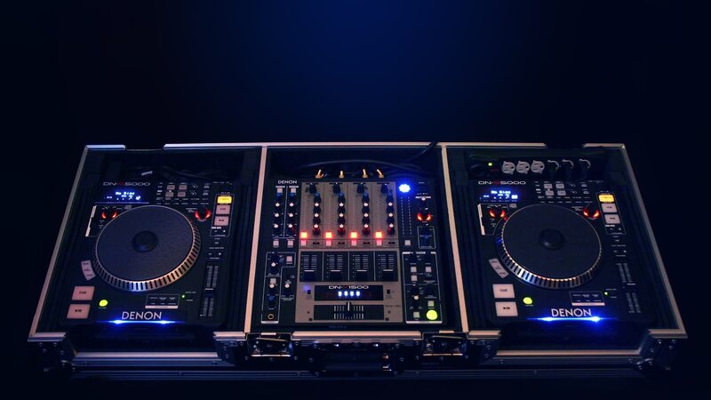 Denon DJ equipment setup