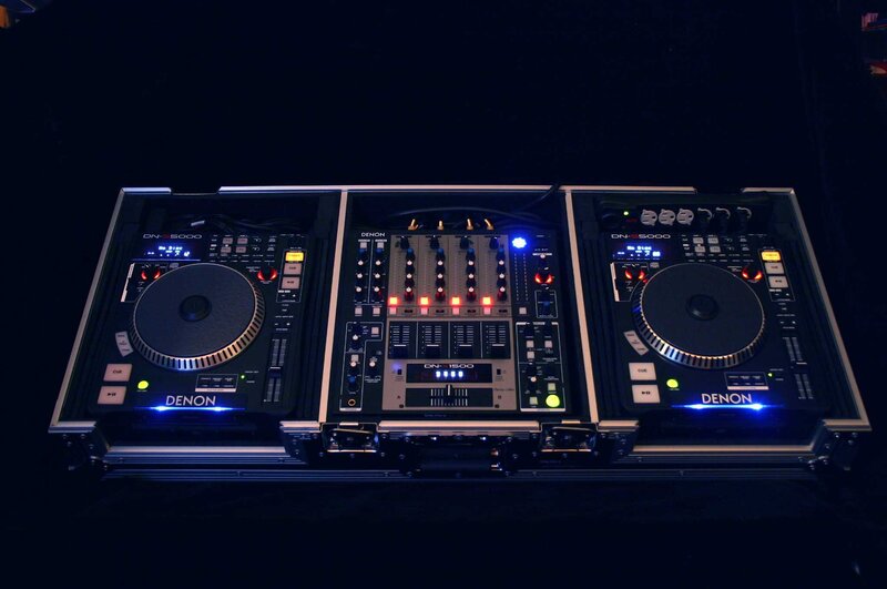 Denon DJ equipment setup