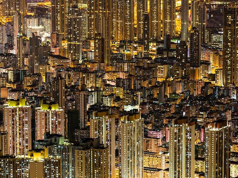 Dense City at Night