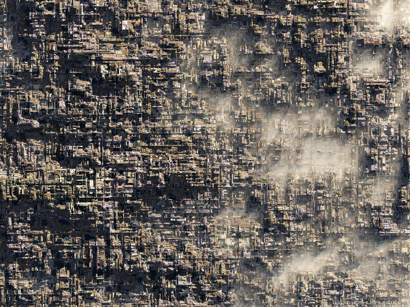 Dense Cityscape from Above