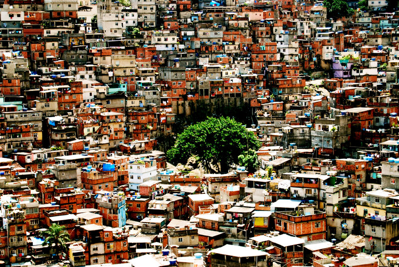 Dense favela settlement