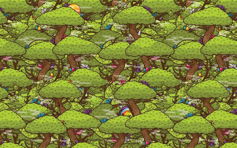 dense forest pattern