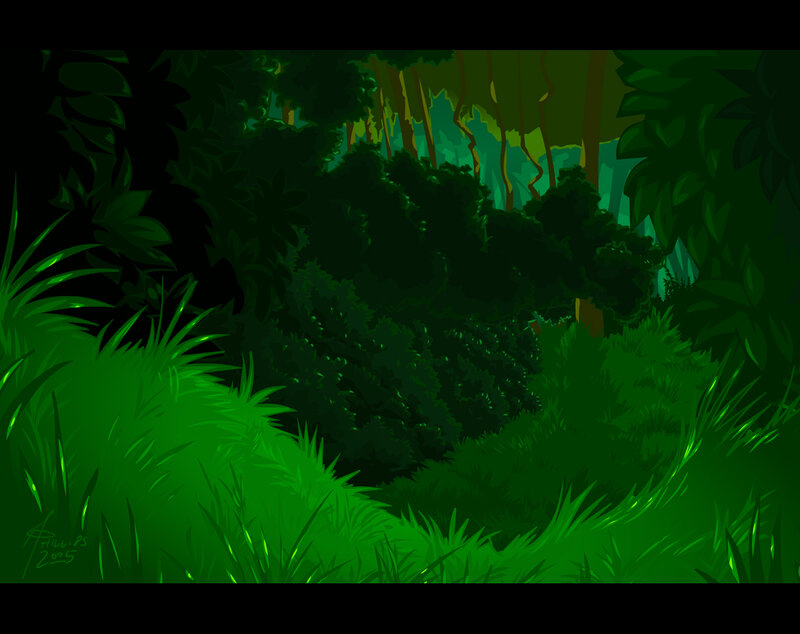 dense jungle foliage