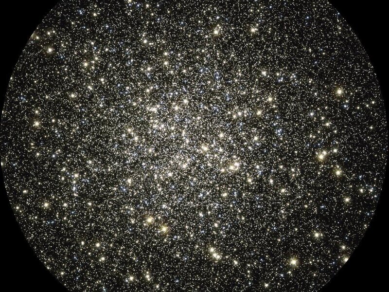 dense star cluster in space