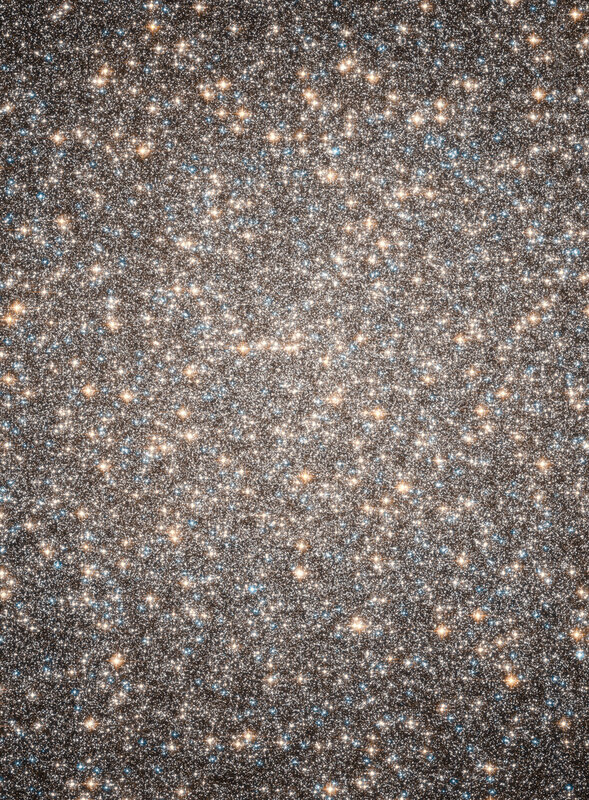 Dense star field in space
