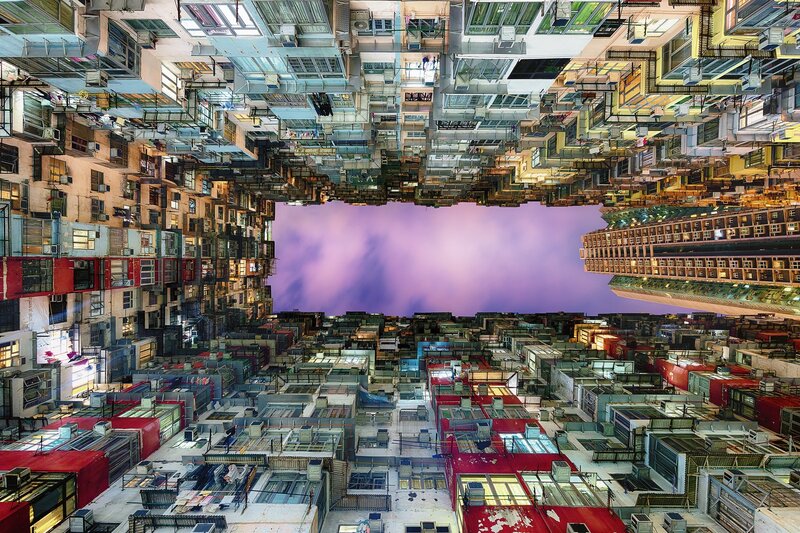 Densely Packed Apartment Buildings