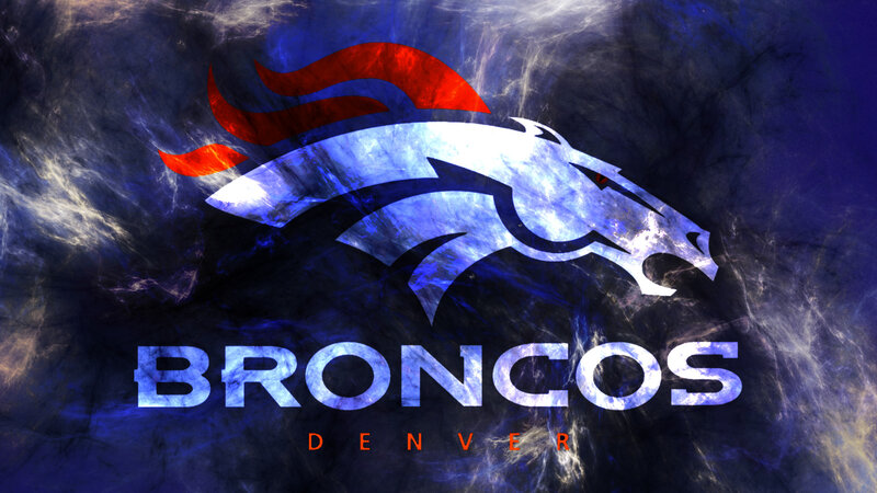 Denver Broncos Logo — Blue, Dramatic