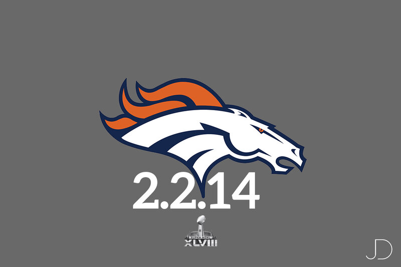 Denver Broncos Logo — Gray, Neutral