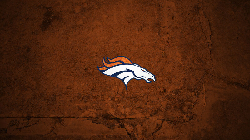 Denver Broncos logo on textured background