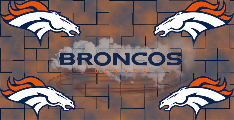 Denver Broncos Logo — Orange, Dramatic