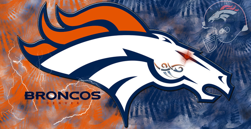 Denver Broncos Logo — Orange, Dynamic