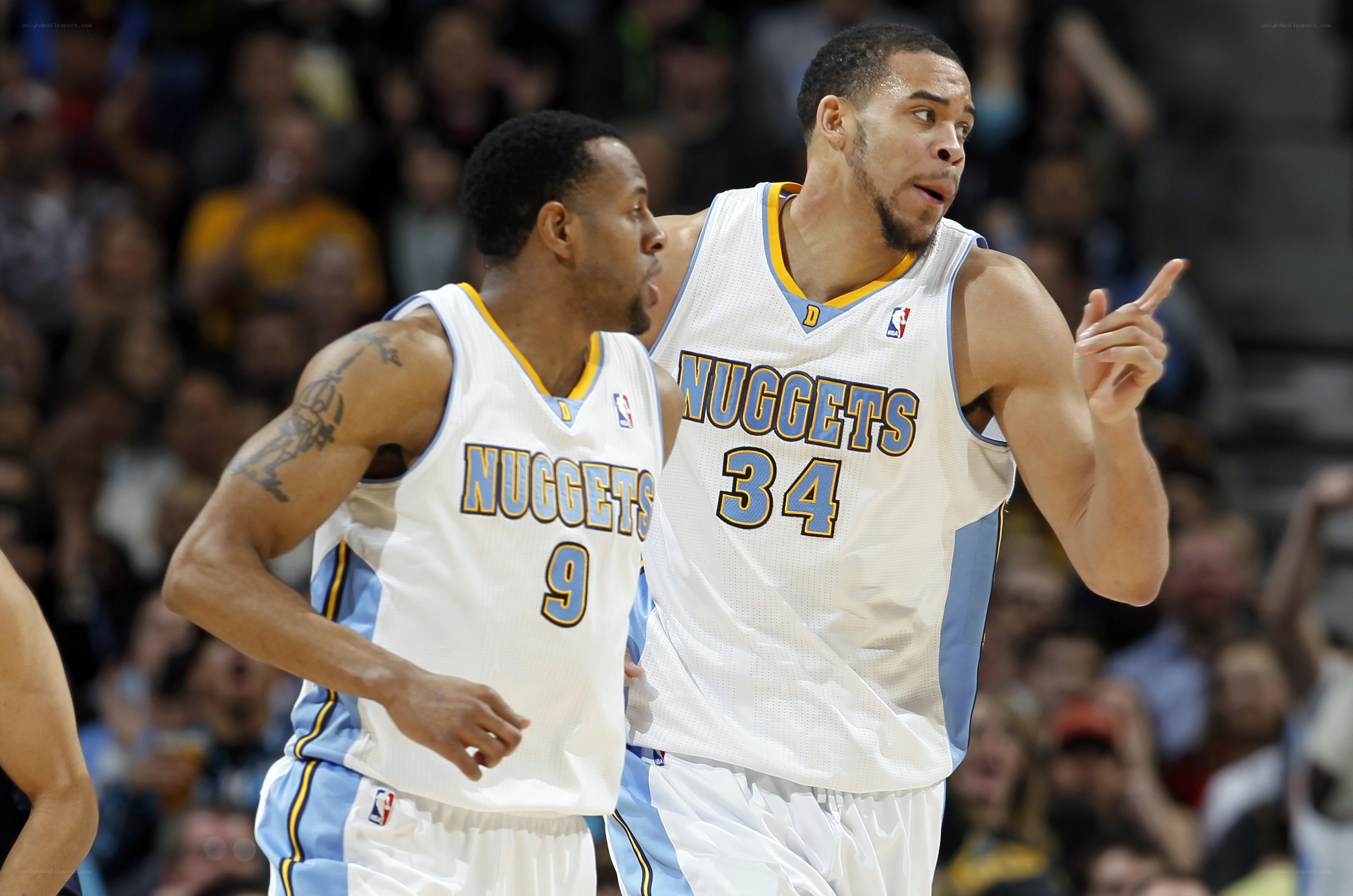 Denver Nuggets players in action