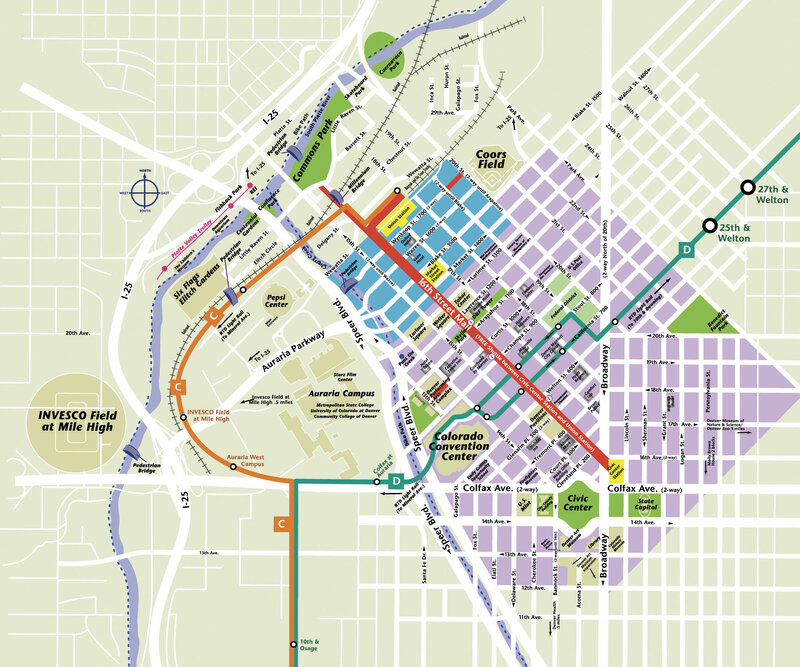 Denver transit map