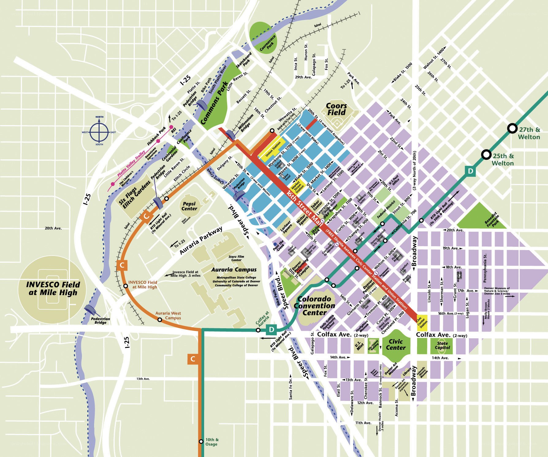 Denver transit map