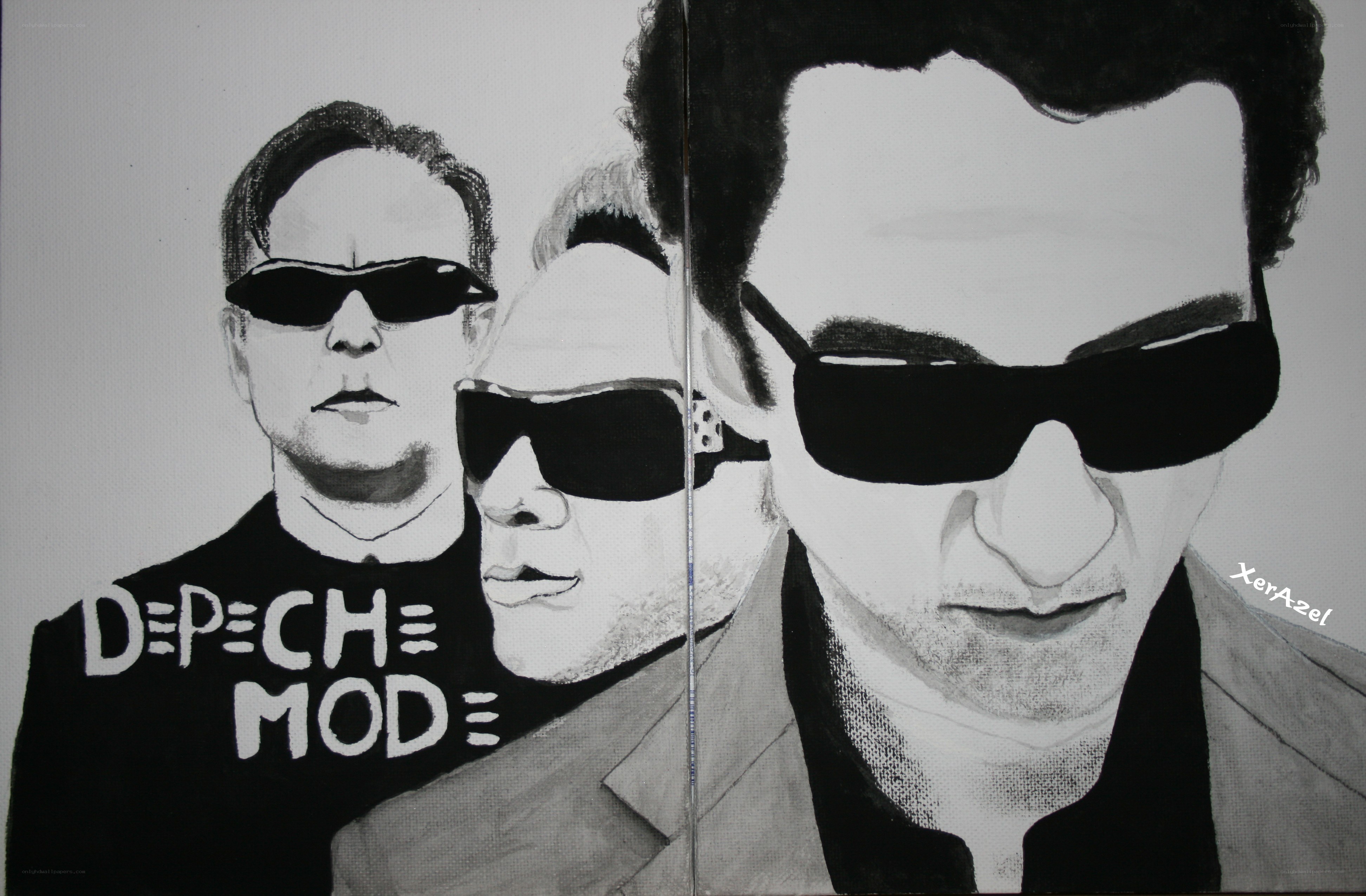 Depeche Mode portrait drawing