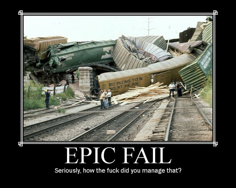 Derailed Train Wreck