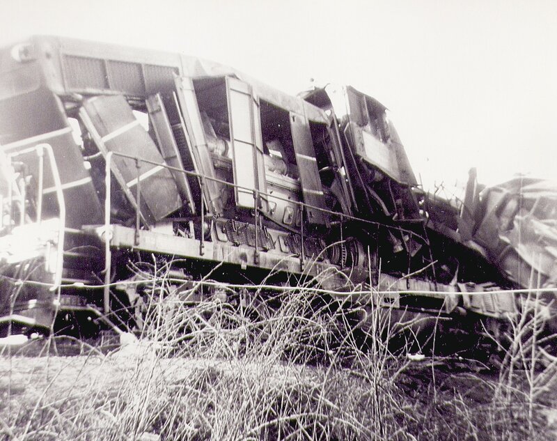 Derailment of train cars