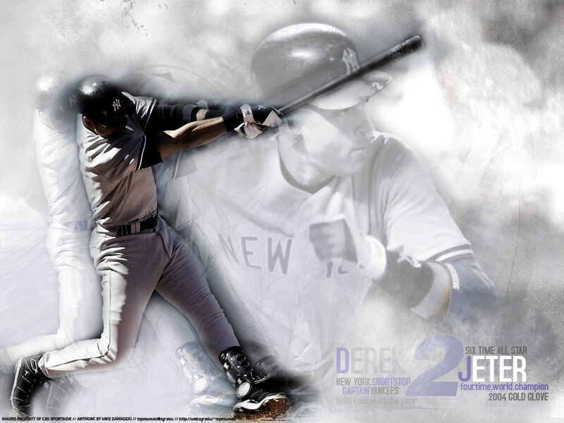 Derek Jeter baseball action