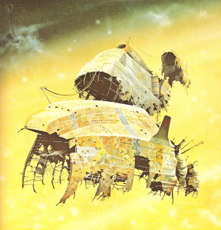 derelict spaceships in nebula