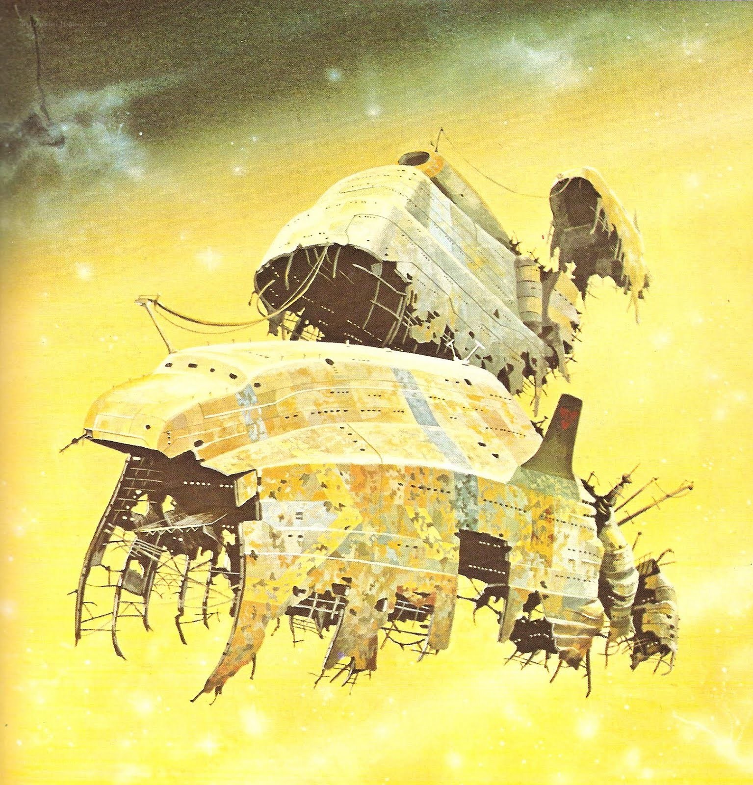 derelict spaceships in nebula