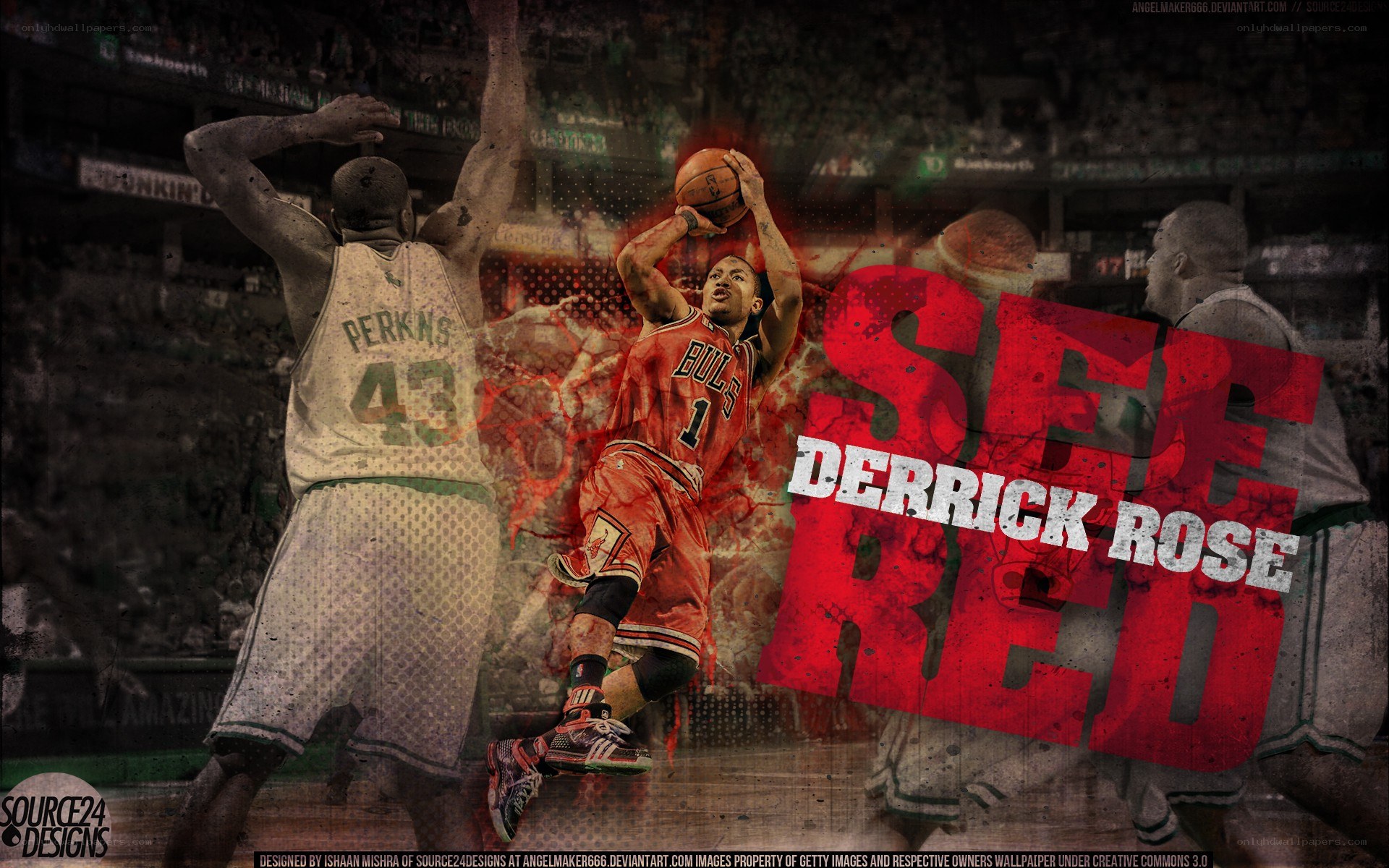 Derrick Rose basketball action