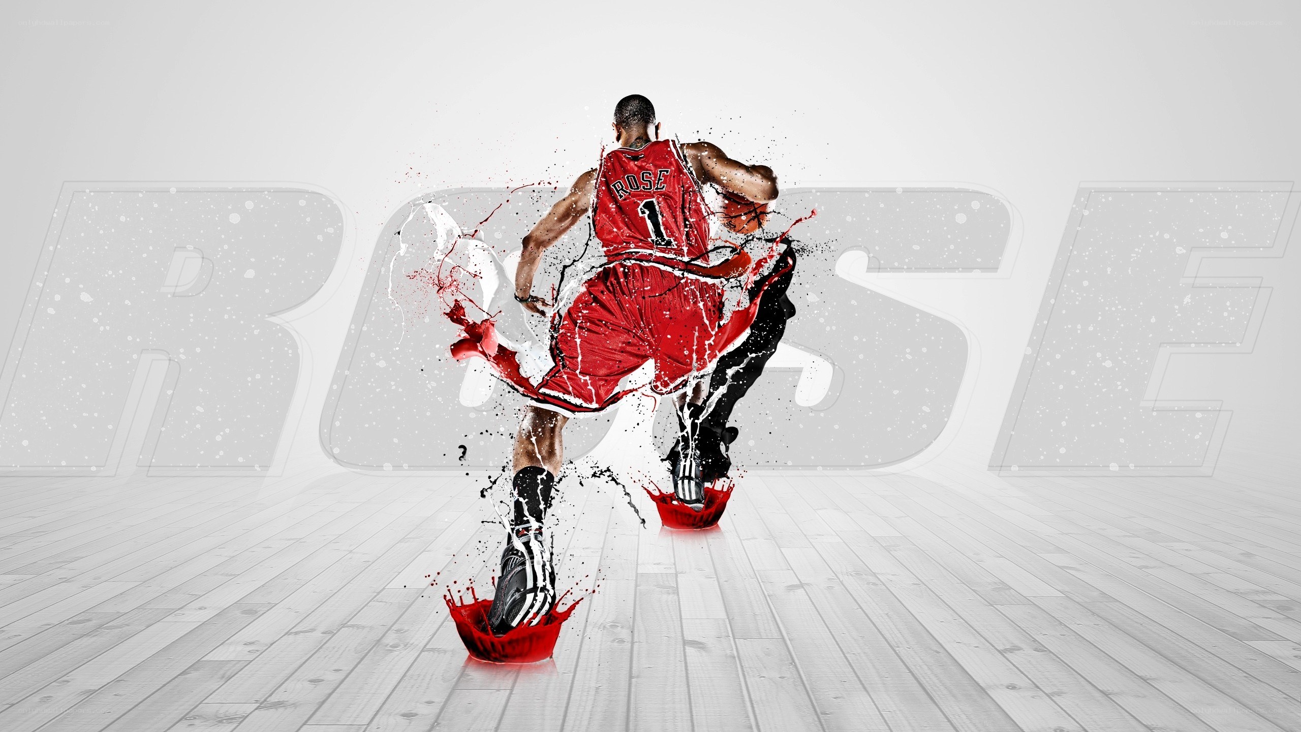 Derrick Rose basketball action