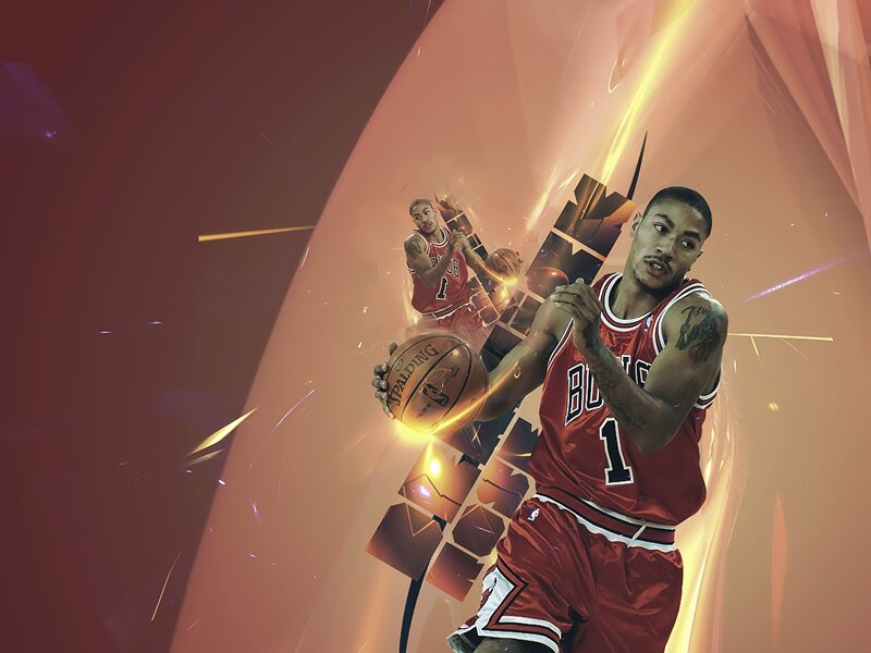 Derrick Rose in action
