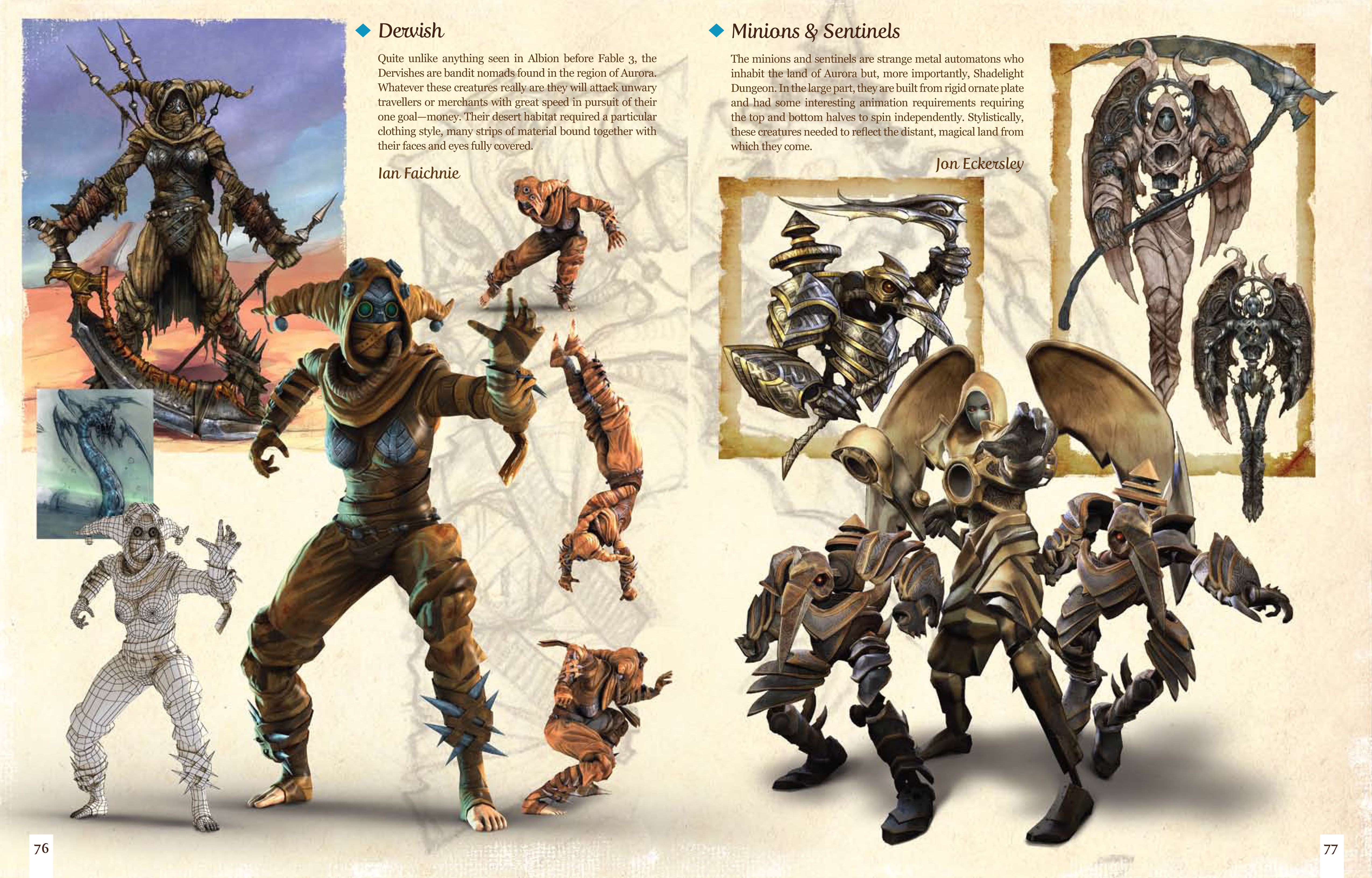 Dervish and Minion Character Designs