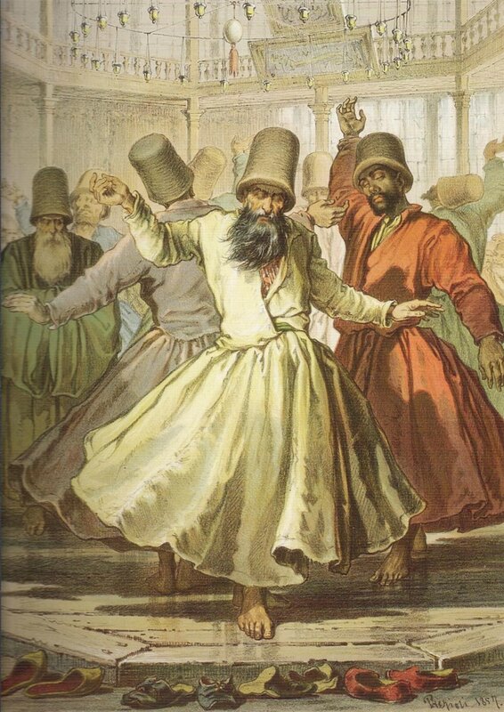 Dervishes Dancing — White