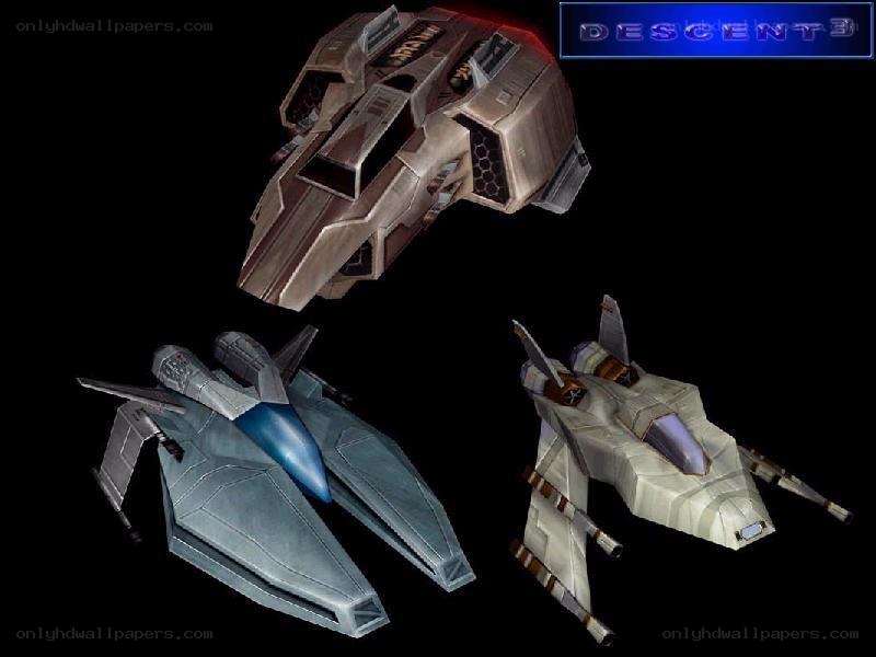 Descent 3 spacecraft models